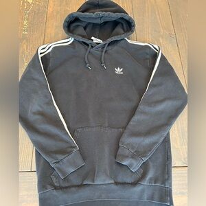 Adidas‎ Sweater Women Small Black Hooded Pullover Originals Trefoil